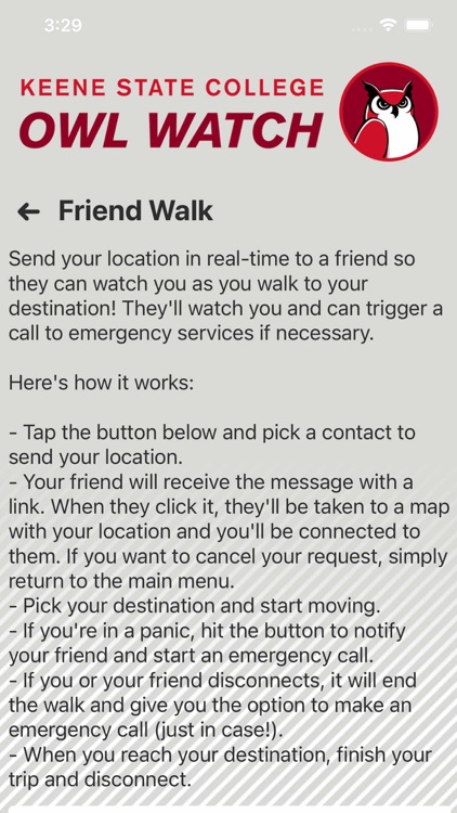 OWL WATCH Keene State College screenshot-3