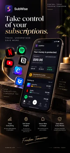 SubWise: Subscription Tracker screenshot 1