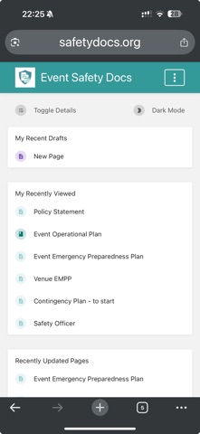 SafetyDocs screenshot