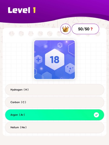 Periodic Table Elements Quiz・ iPad screenshot