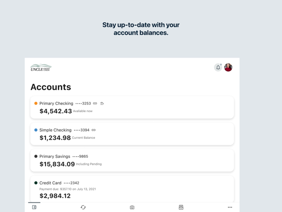 Screenshot #5 pour UNCLE Credit Union Mobile