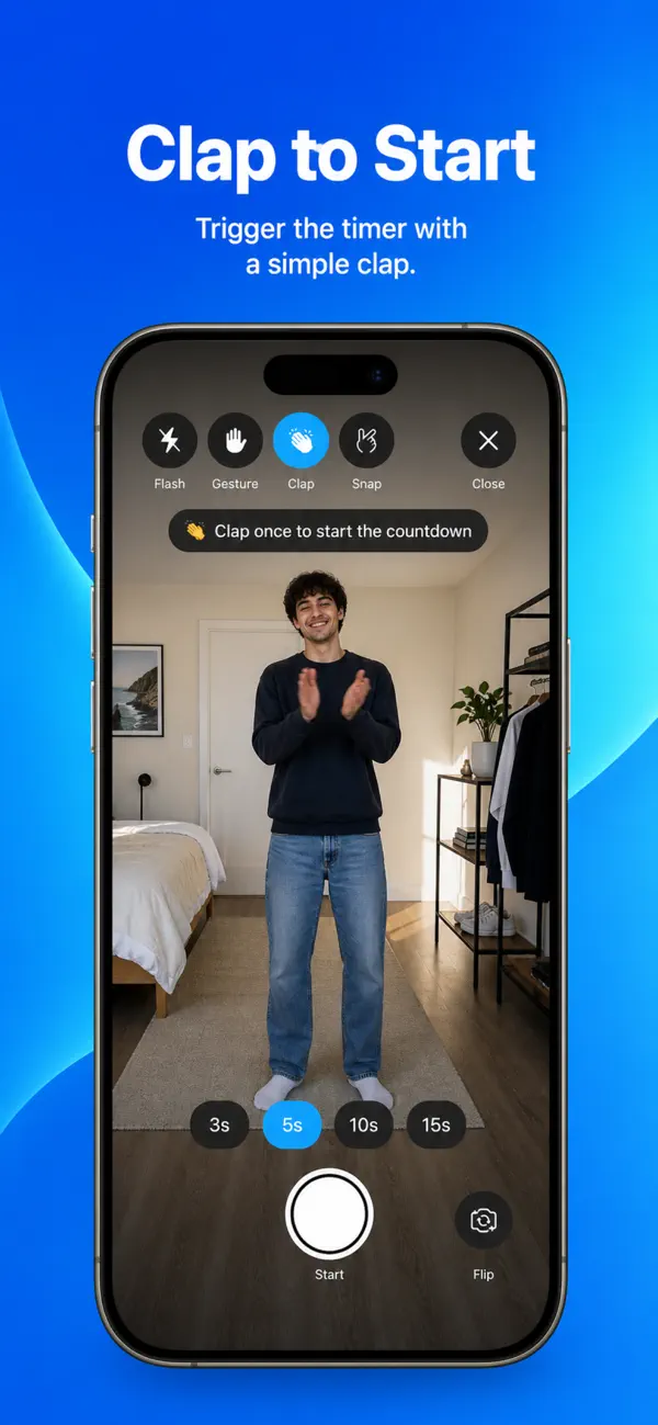 Screenshot #2 pour Hands-Free Camera Timer
