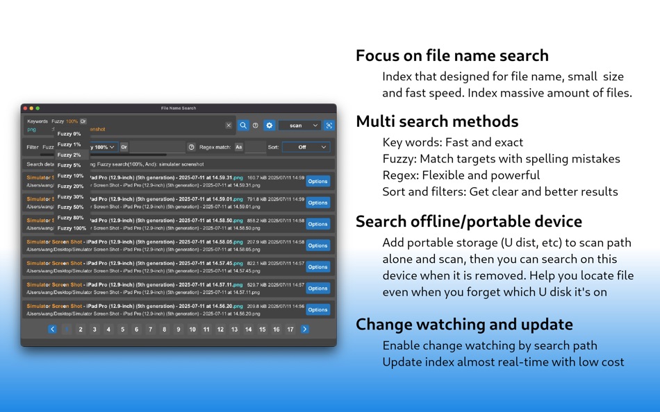 #1. File Name Search - Find Easily (macOS) 게시자: 培基 王