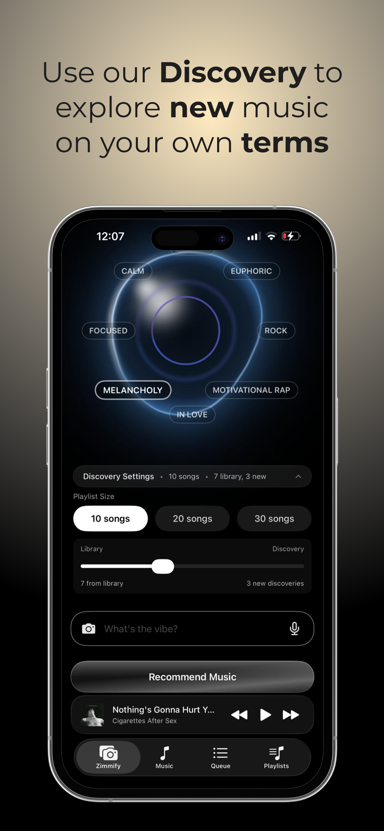 Zimmify: AI Music Player