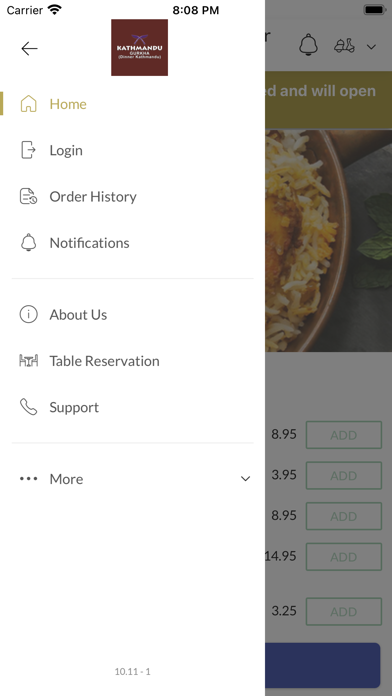Kathmandu Gurkha Restaurant Screenshot