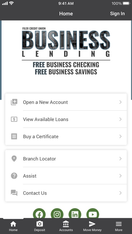 Filer Credit Union Business