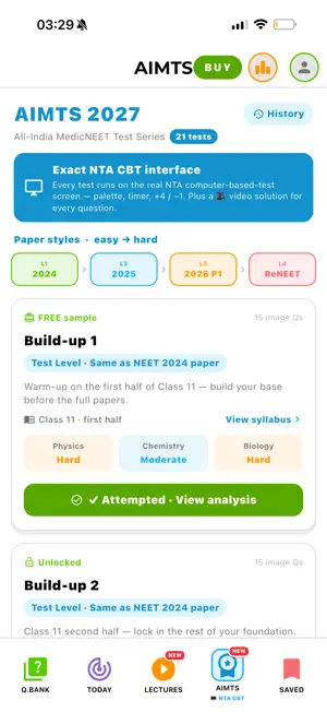 MedicNEET: NEET Prep 2027 screenshot 1