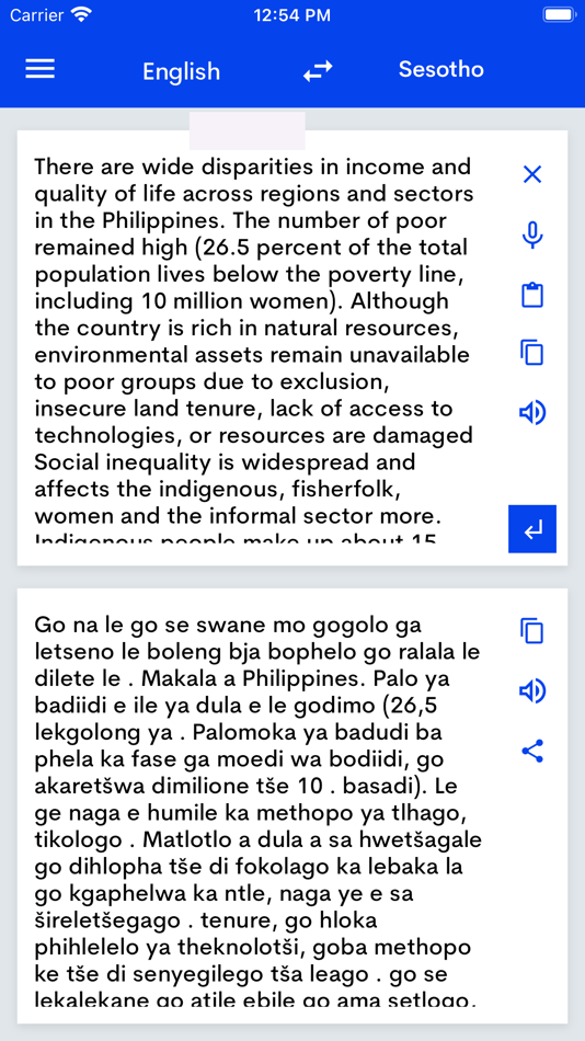 #2. Sesotho to English Translator (iOS) By: Bhavinkumar Satashiya