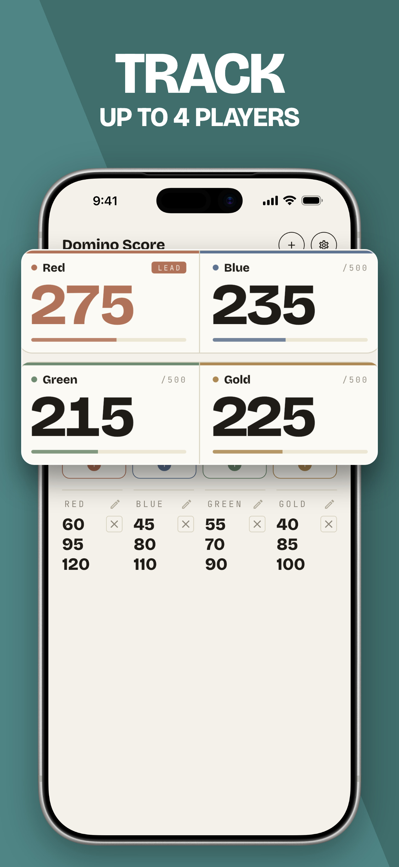 Domino Score: Scoreboard