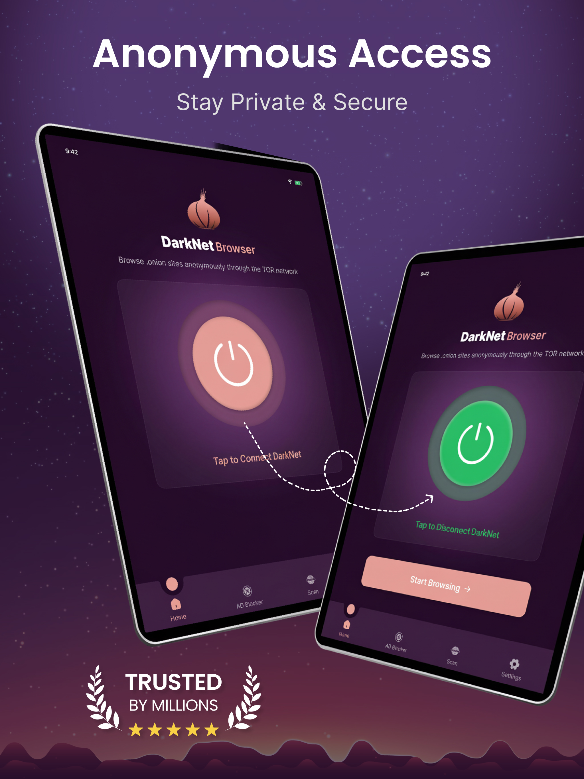 Secure Browser for TOR Network