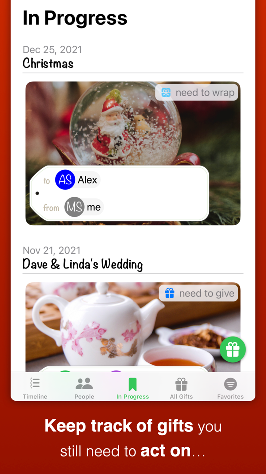 #5. Given - Gift Manager (iOS) 来自: Wiktor Starzyk