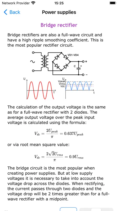 Electronic Circuits Calc Pro screenshot 6 of 10