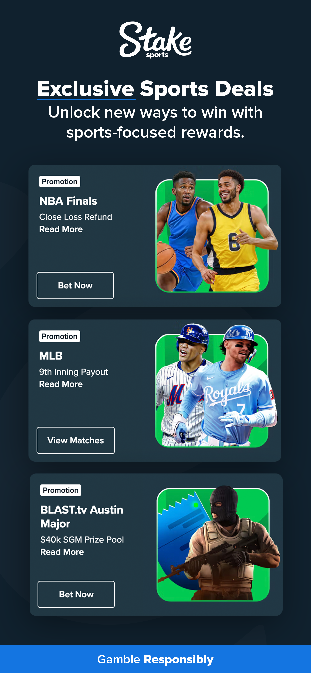 Stake Sports - Real Money