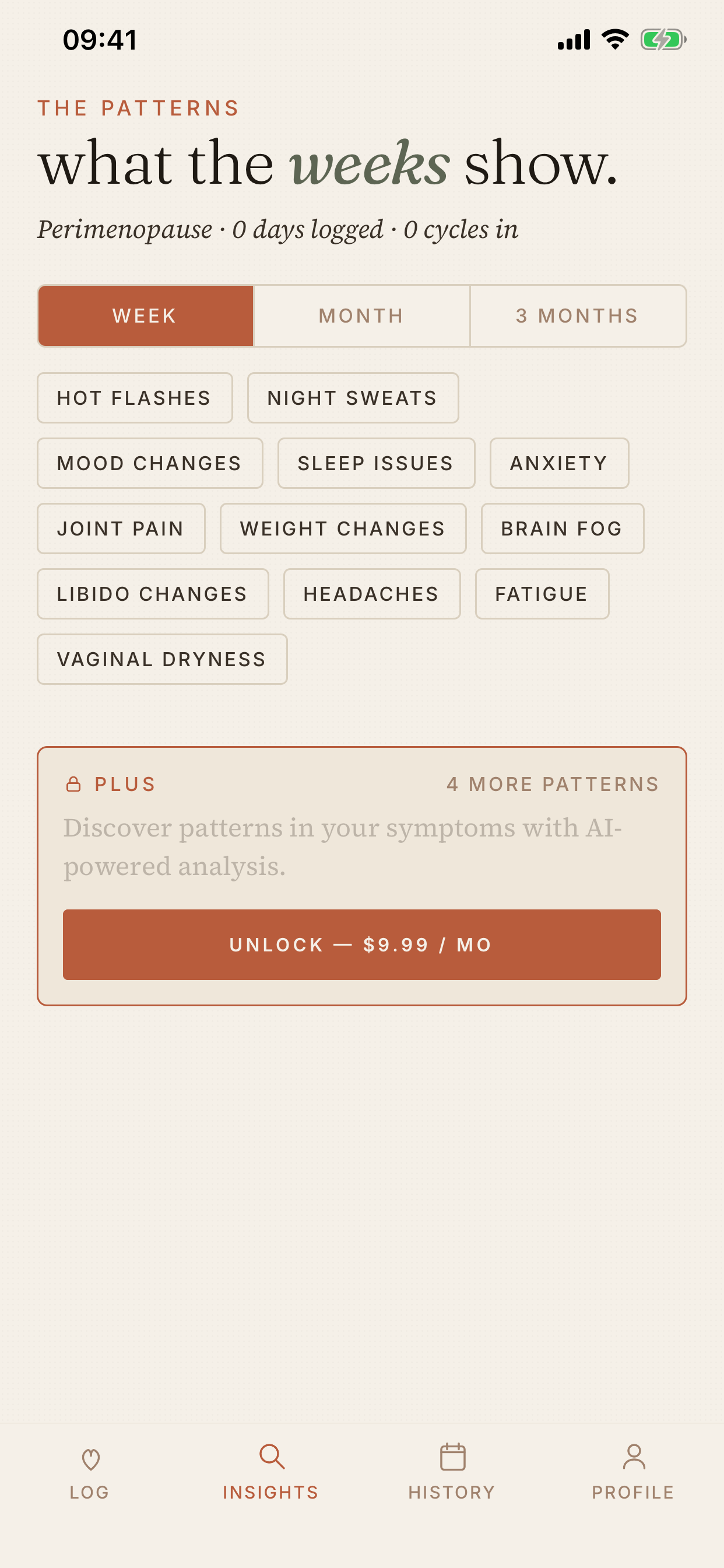 MenoTracker: Menopause Log screenshot 4