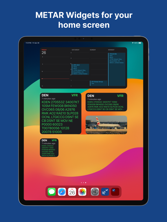 ATIS Relay iPad screenshot 3 - Weather app