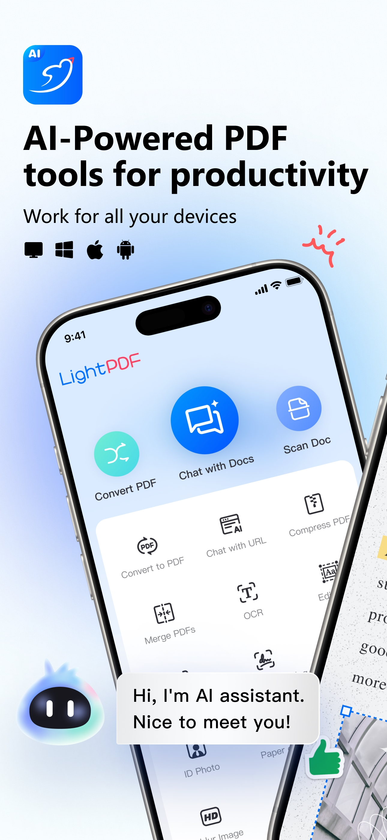 LightPDF: AI Chat PDF, Scanner