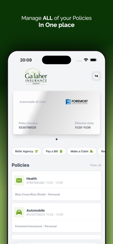 Gallaher Insurance Group screenshot