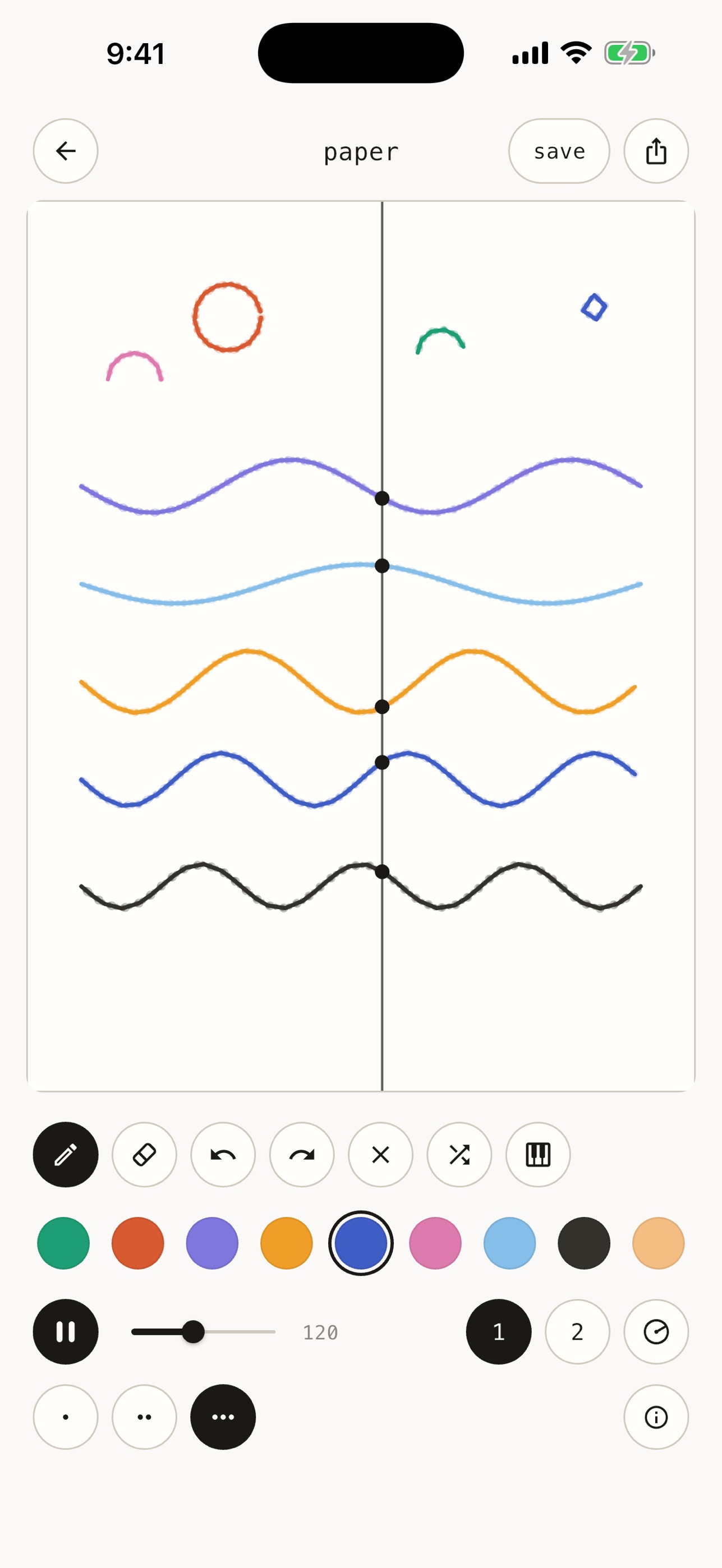 Screenshot 3 of musicinkloop: draw music