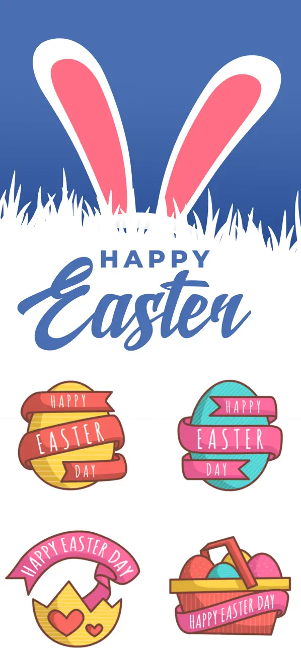 Screenshot #1 pour Happy Easter Stickers & Emojis