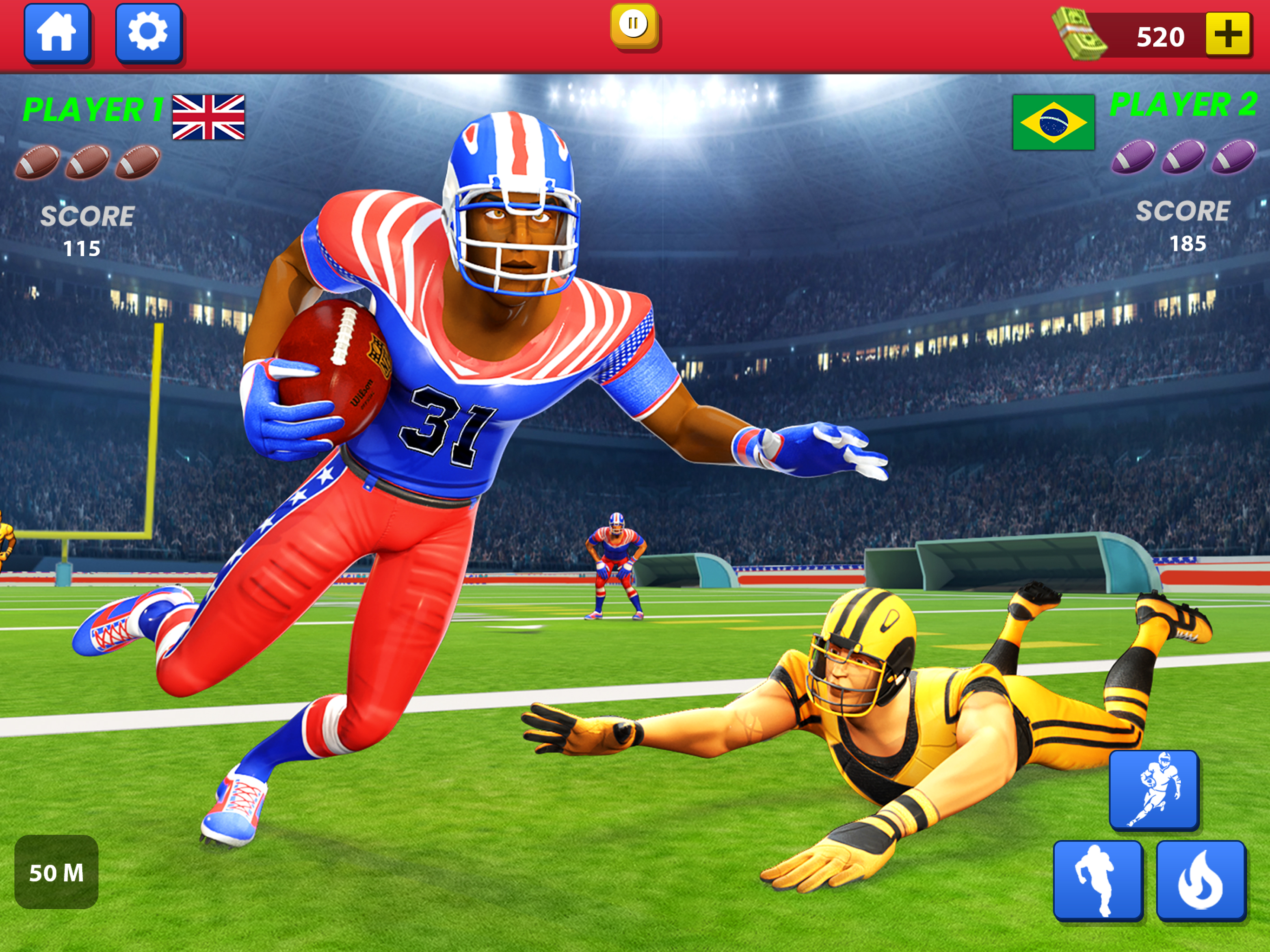 American Football: Rugby Games screenshot 7