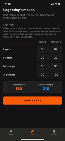 10000 Shot challenge - get10k Screenshot 3 of 3