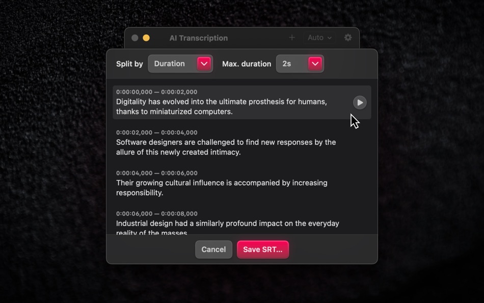 #3. AI Transcription (macOS) 来自: App ahead GmbH