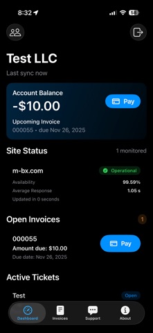 MBX Status screenshot