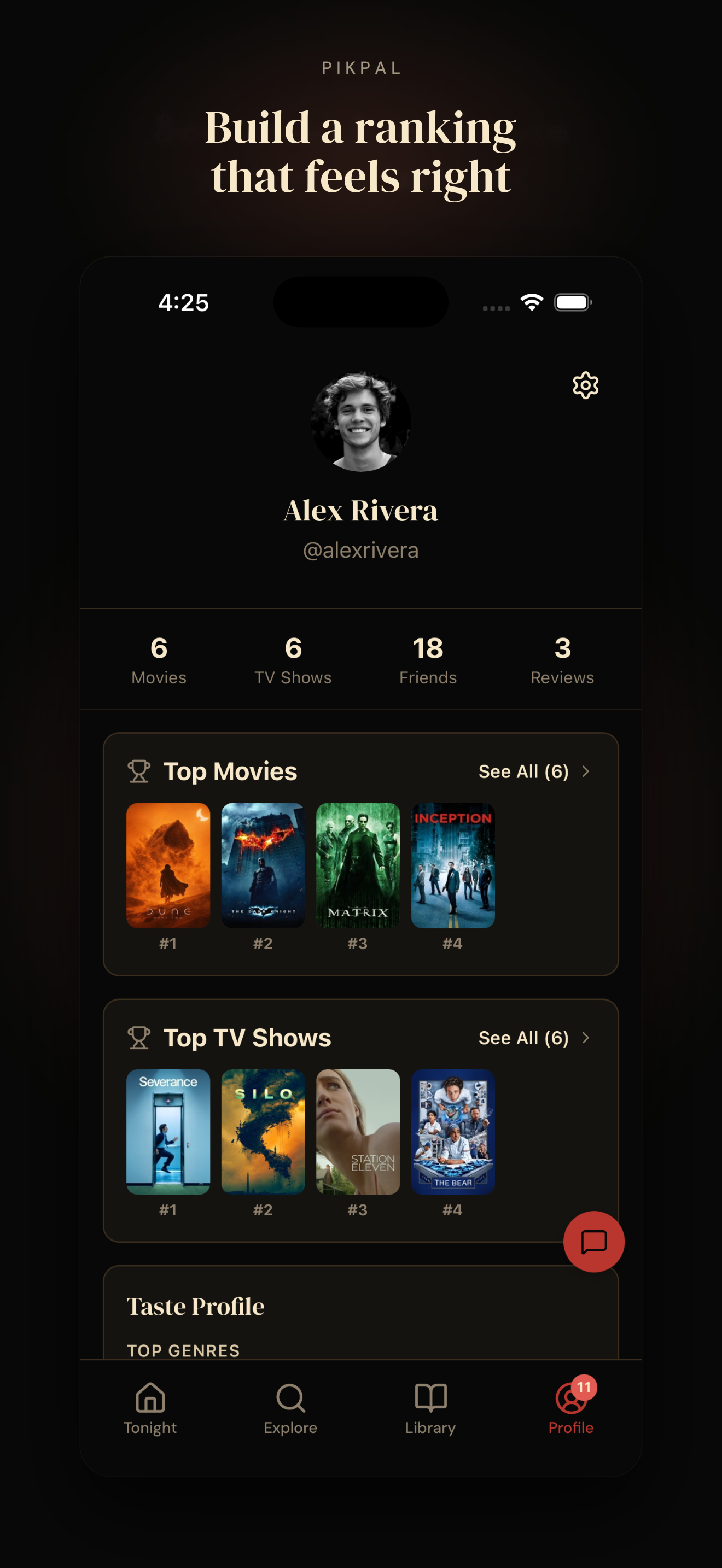 PikPal: Rank Movies & TV screenshot 4