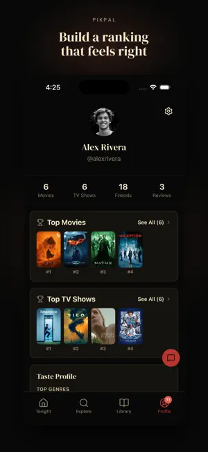 PikPal: Rank Movies & TV screenshot 4