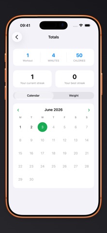 Workout of the day iPhone screenshot