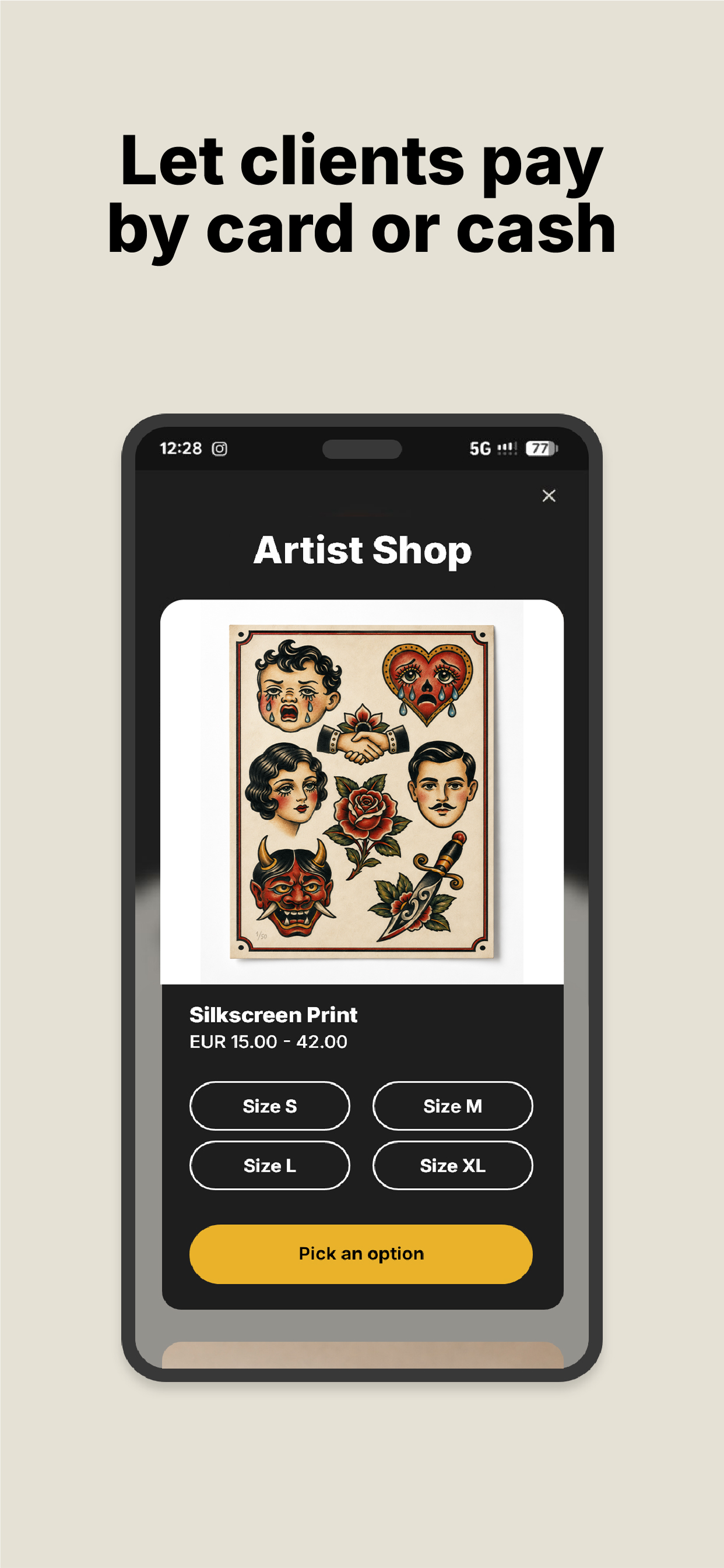 Inklee: Tattoo artist bookings screenshot 5