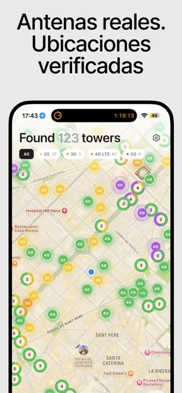 Cellr – Mapa de antenas screenshot 2 of 5