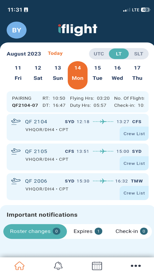 #1. iFlight Crew Mobile (iOS) بواسطة: IBS Software Private Limited