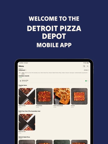 Detroit Pizza Depot iPad screenshot