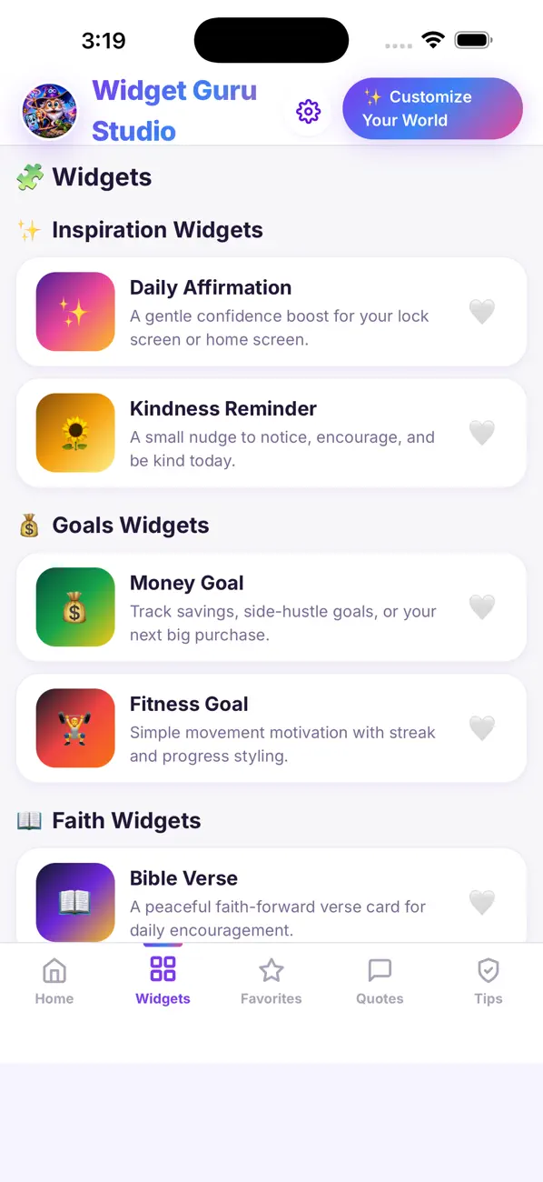 Screenshot #2 pour Widget Guru Studio