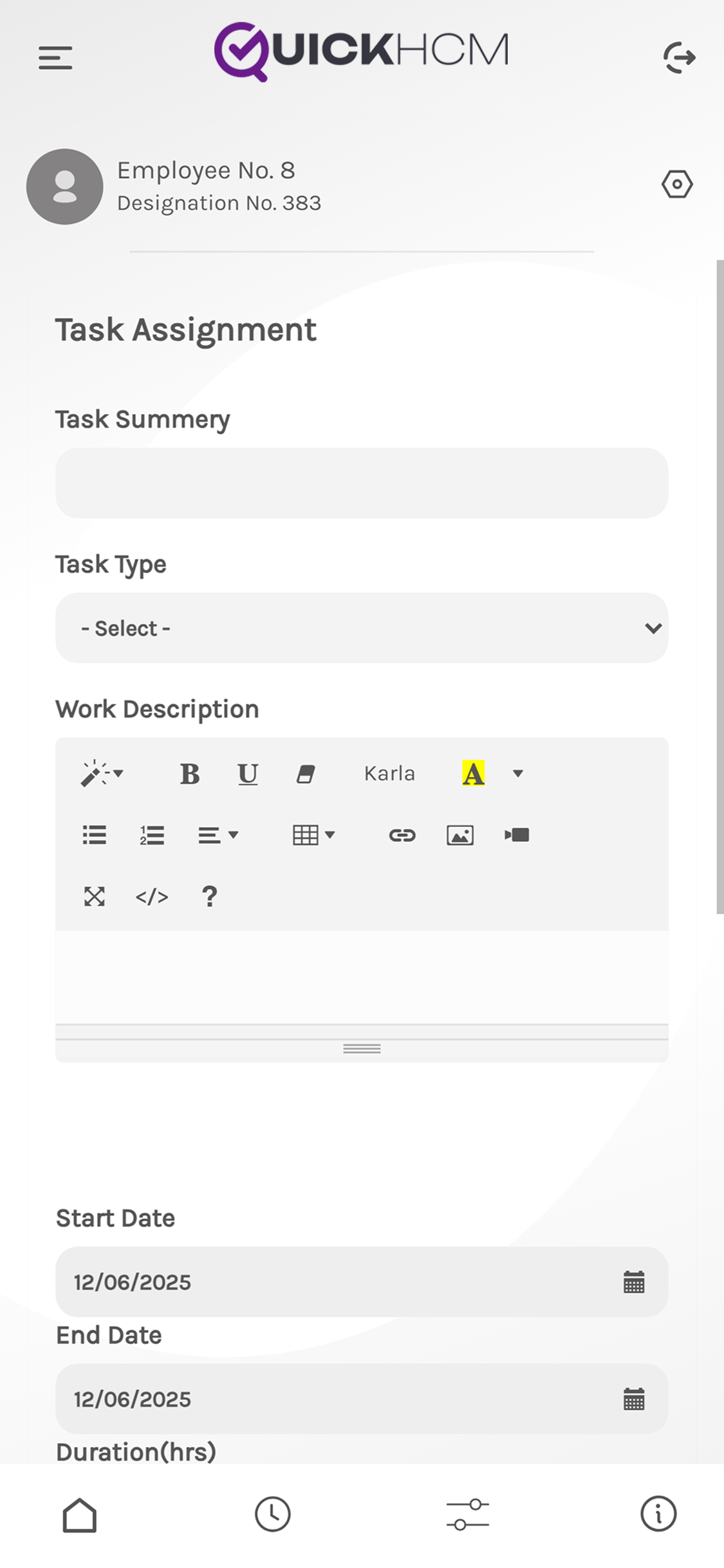 QuickHCM Mobile App screenshot 8