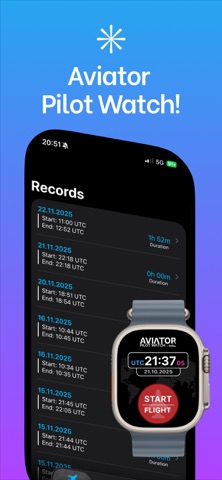 Aviator Pilot Watch screenshot