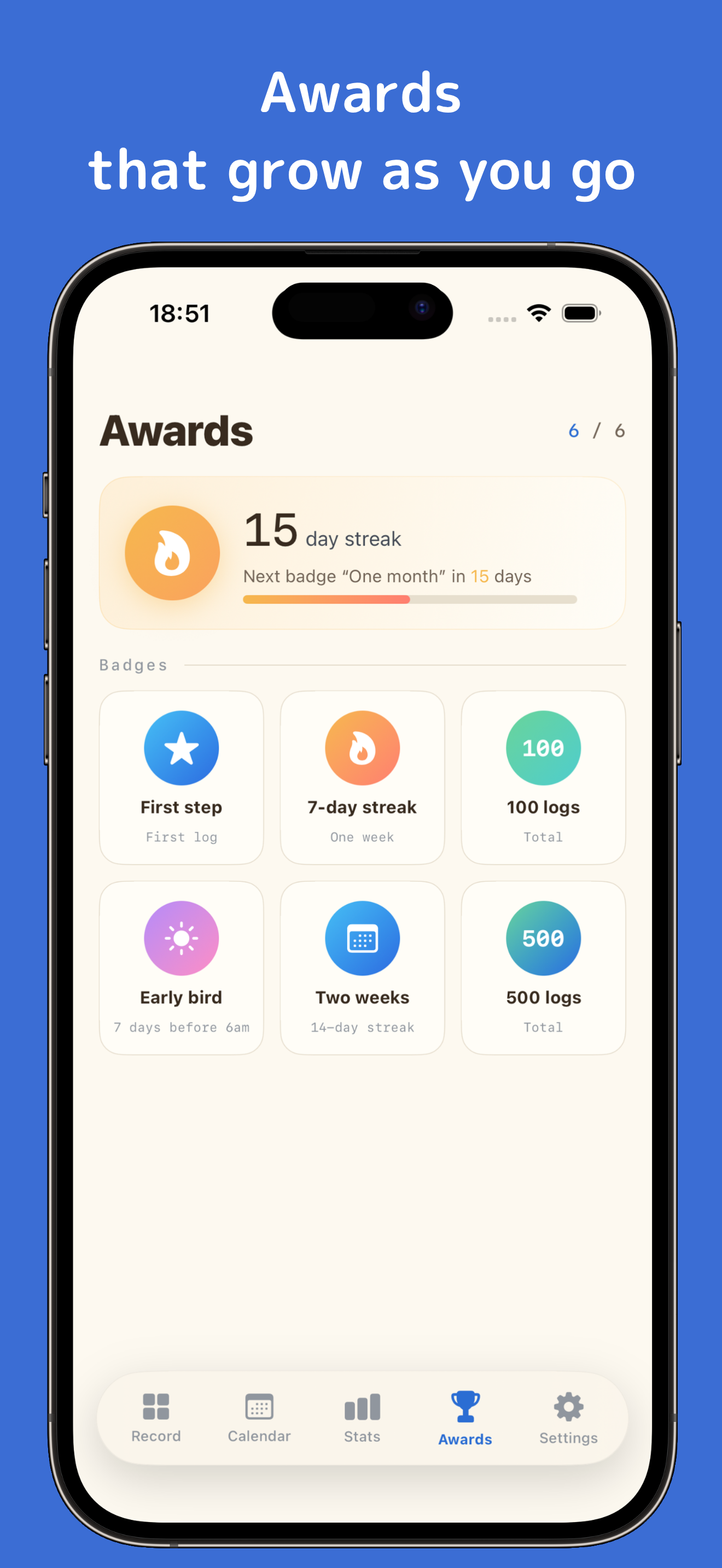 Justap! One-Tap Habit Tracker screenshot 5