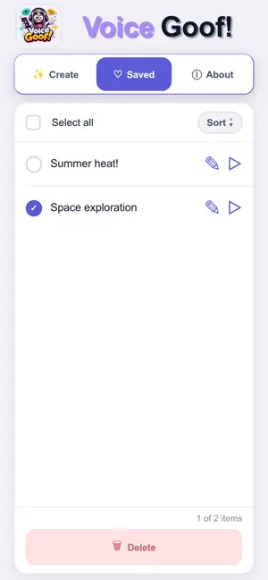 Voice Goof! screenshot 2