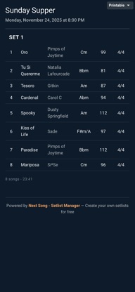 NextSong - Setlist Manager screenshot 5