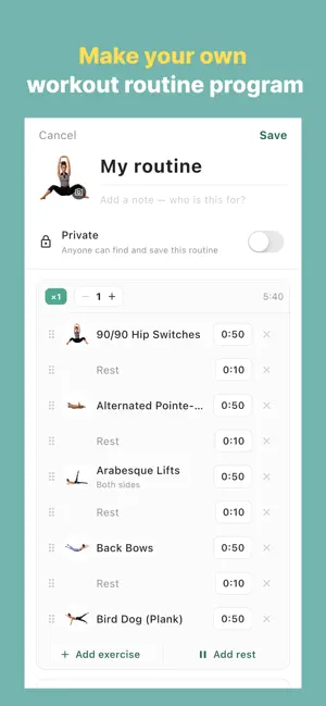 VolaFit-ballet barre workout screenshot 3