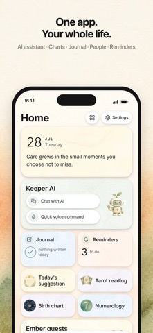 Ember: Astrology, Tarot, AI iPhone screenshot