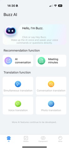 Buzz-tech iPhone screenshot