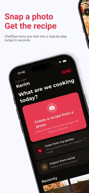 CheffEye: AI Recipe & Pantry screenshot 1