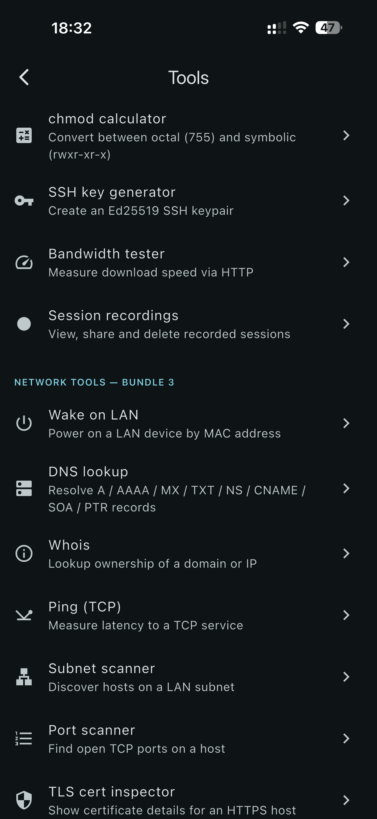 ShellPhone - SSH client screenshot 3