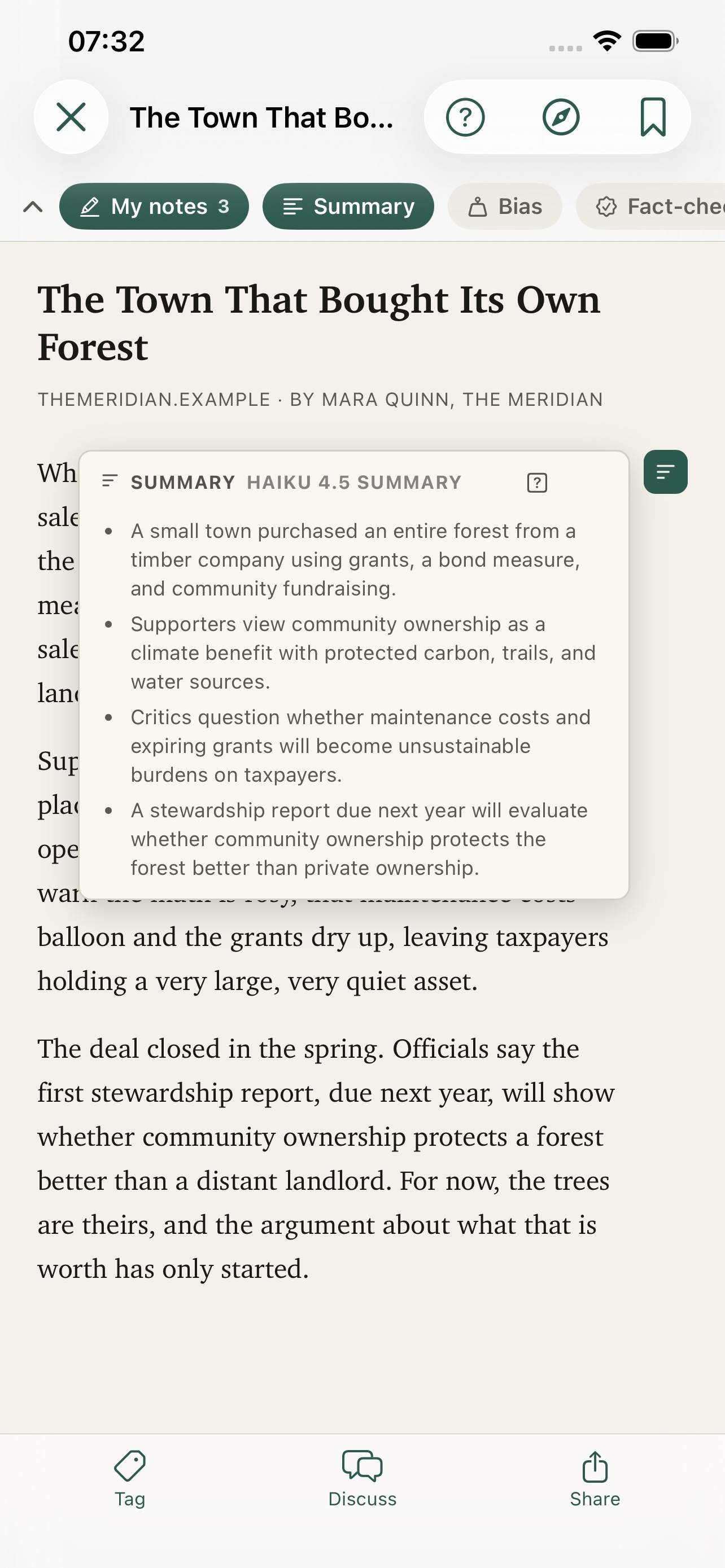 Screenshot 1 of NewsDiary
