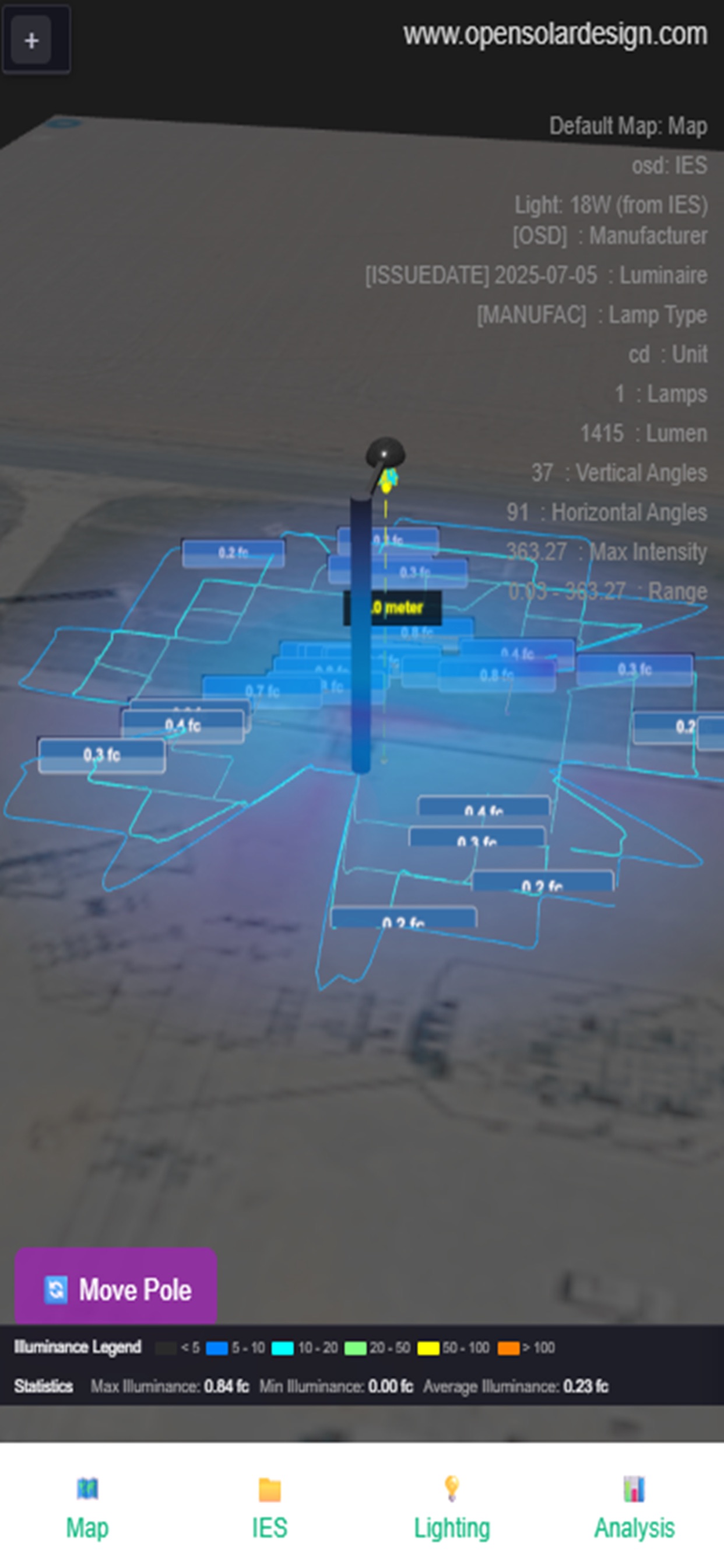 Screenshot 3 of Lighting Simulation