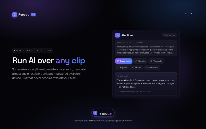 Recopy - Smart Clipboard screenshot