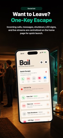 Bail: Fake Live, Call & Text Screenshot 1 of 6