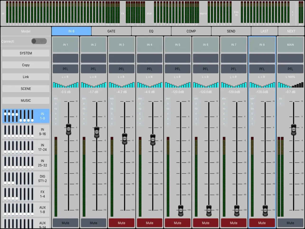 Screenshot #4 pour DM-X-Mixer